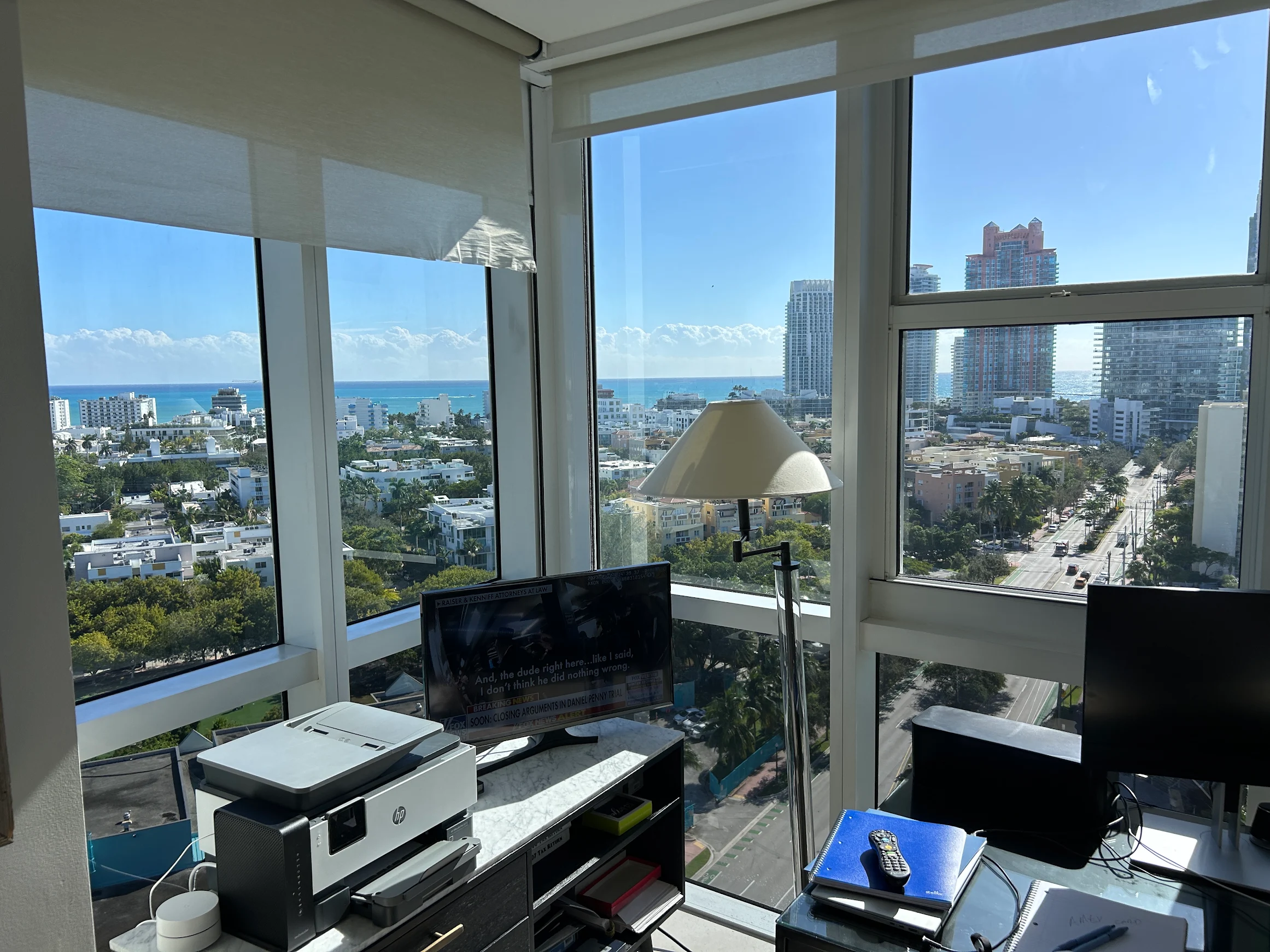 Roller shade installation photo shared by George G.